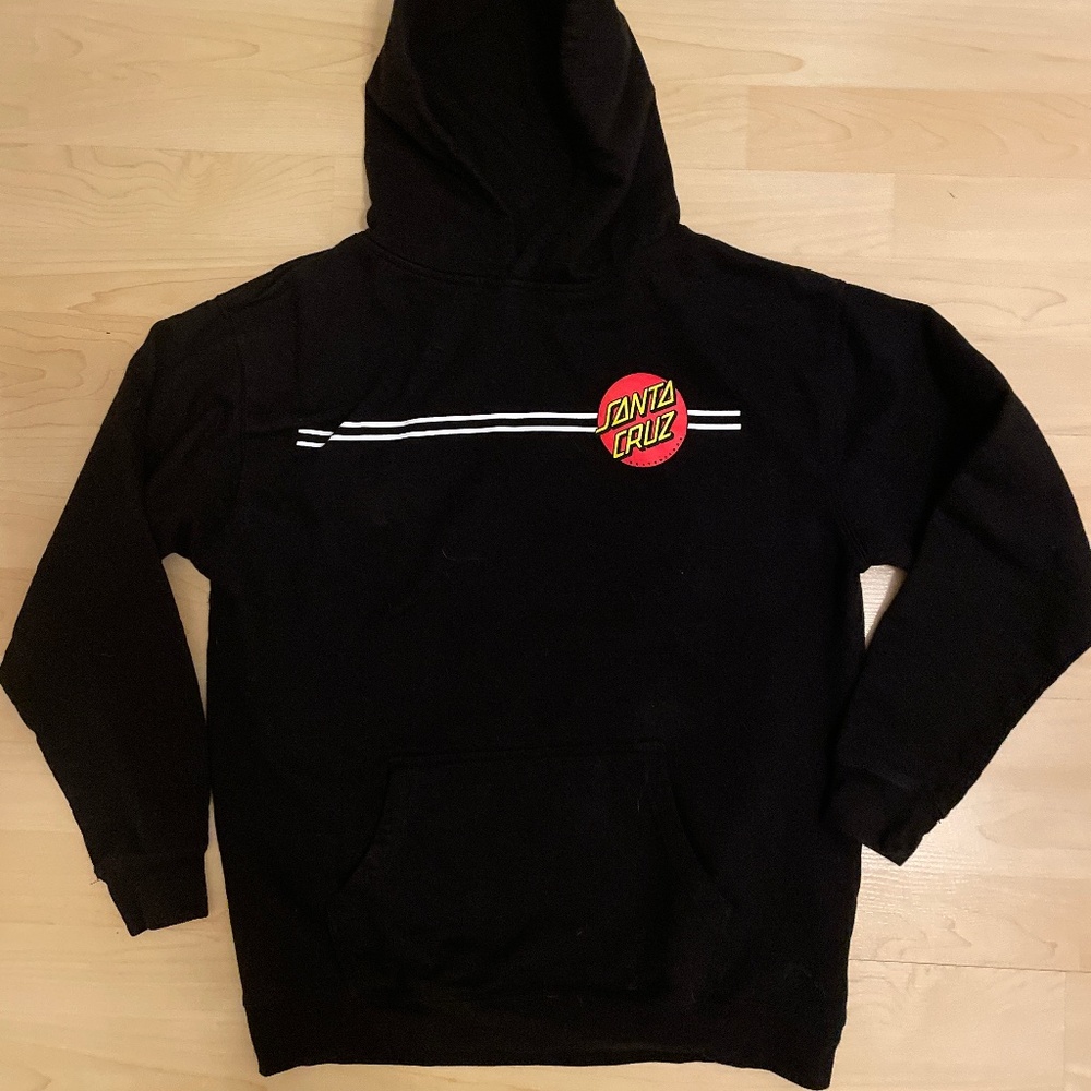 Santa Cruz Skateboards - Black Hoodie - Like New